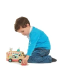 Drewniany samochód lodziarnia auto zabawka Tender Leaf Toys | Pan Piksel