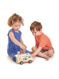 Drewniany samochód lodziarnia auto zabawka Tender Leaf Toys | Pan Piksel