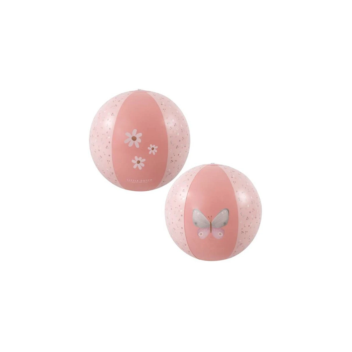 Piłka plażowa Little Pink Flowers 35 cm Little Dutch | Pan Piksel