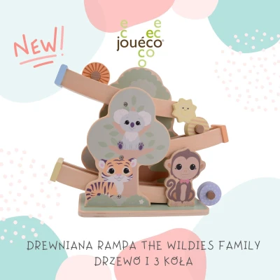Drewniana rampa The Wildies Family drzewo i 3 koła | Pan Piksel