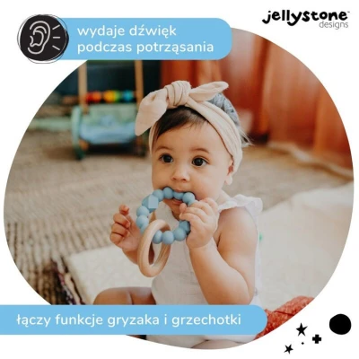 Księżycowy gryzak, niebieski, Jellystone Designs | Pan Piksel