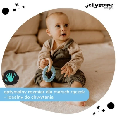 Księżycowy gryzak, niebieski, Jellystone Designs | Pan Piksel