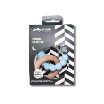 Księżycowy gryzak, niebieski, Jellystone Designs | Pan Piksel