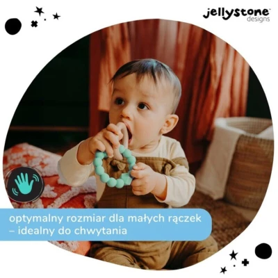 Księżycowy gryzak, miętowy, Jellystone Designs | Pan Piksel