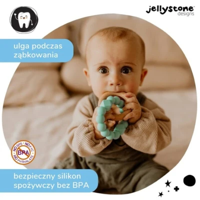 Księżycowy gryzak, miętowy, Jellystone Designs | Pan Piksel
