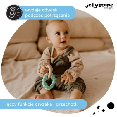 Księżycowy gryzak, miętowy, Jellystone Designs | Pan Piksel