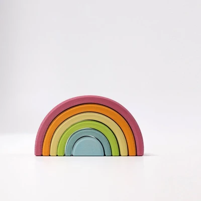 Tęcza 6-elementowa, pastelowa, 1+, Grimm's | Pan Piksel
