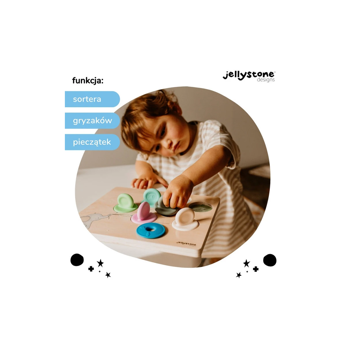 Balonowy Sorter, pastelowy, Jellystone Designs | Pan Piksel