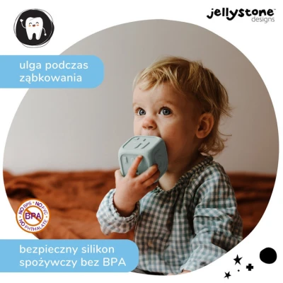 Kostki Edukacyjne, szałwia i jagoda, Jellystone Designs | Pan Piksel