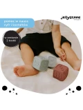 Kostki Edukacyjne, szałwia i jagoda, Jellystone Designs | Pan Piksel