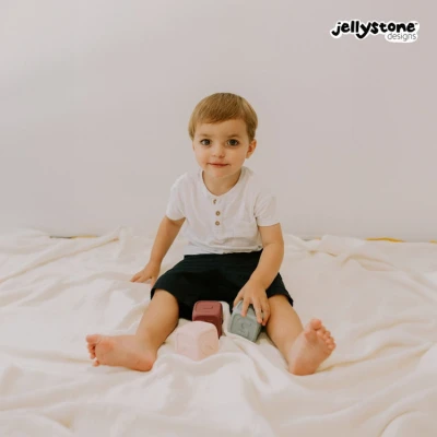 Kostki Edukacyjne, szałwia i jagoda, Jellystone Designs | Pan Piksel