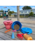 Zestaw zabawek do piaskownicy, 7 szt., koralowy, compacToys | Pan Piksel