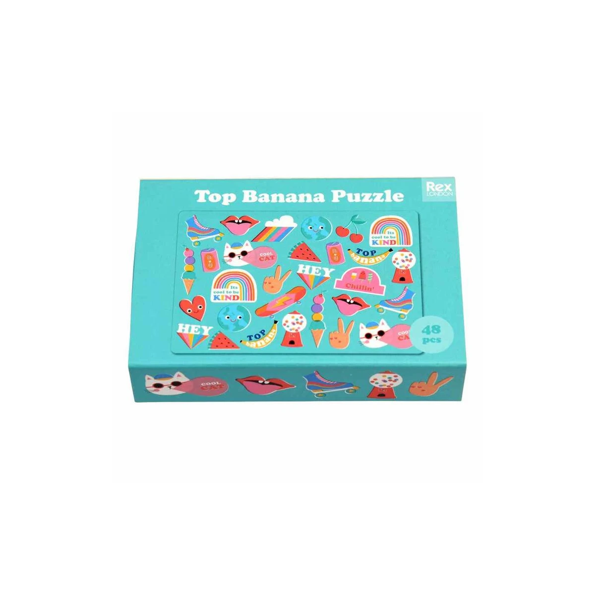 Mini Puzzle 48 elementów, Top Banana, Rex London | Pan Piksel