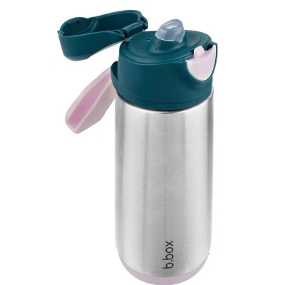 Butelka termiczna z ustnikiem sportowym 500 ml, Indigo Rose, b.box | Pan Piksel