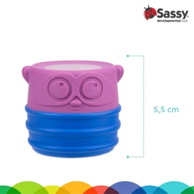 Zabawka STEM: Magnetyczni kumple, 4 szt., 6 m+, Sassy | Pan Piksel