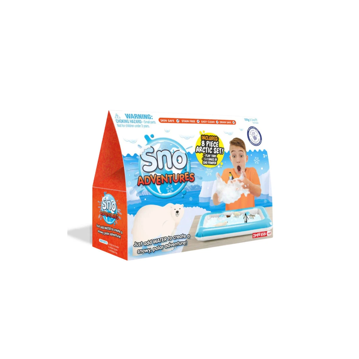 Zestaw do tworzenia śniegu z figurkami i tacą Sno World Arctic Adventure 3+, Zimpli Kids | Pan Piksel