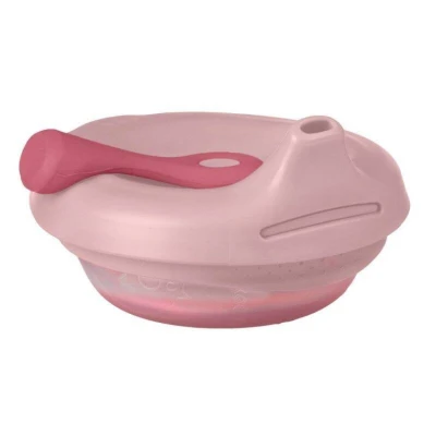Miseczka z pokrywką fill+feed róż, b.box | Pan Piksel