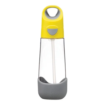 Butelka na wodę tritanowa ze słomką 600ml Lemon Sherbet b.box | Pan Piksel