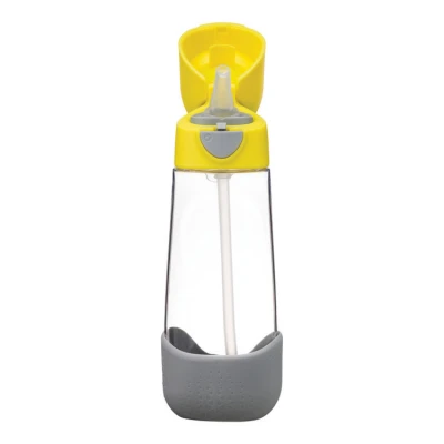 Butelka na wodę tritanowa ze słomką 600ml Lemon Sherbet b.box | Pan Piksel
