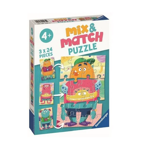 Ravensburger Mix&Match Puzzle Potworki | Pan Piksel