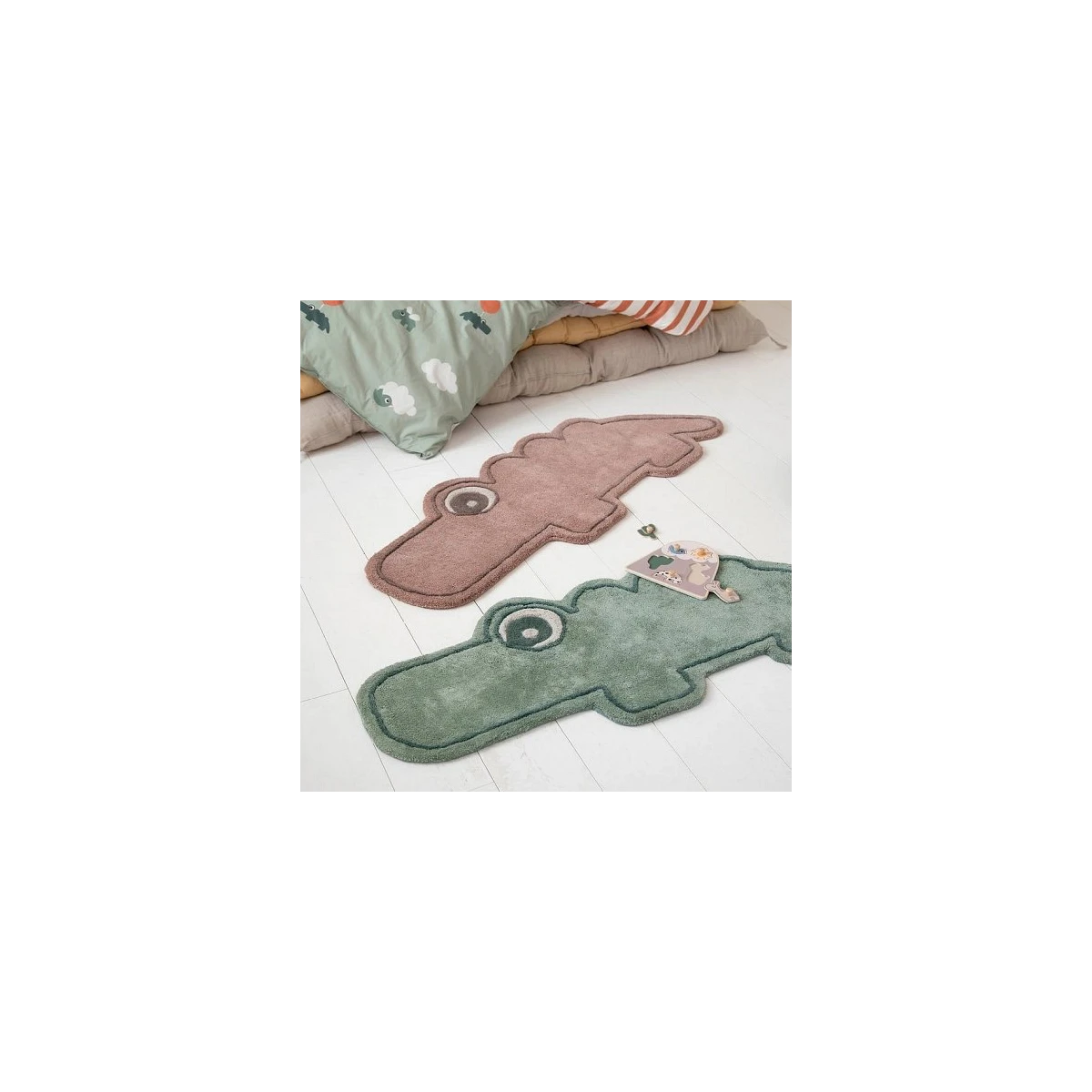 Done by Deer Dywan dla Dziecka Croco Powder | Pan Piksel