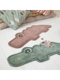 Done by Deer Dywan dla Dziecka Croco Green | Pan Piksel