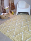 Lorena Canals Dywan bawełniany Hippy Yellow 120 x 160 cm | Pan Piksel