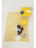 Lorena Canals Dywan bawełniany Hippy Yellow 120 x 160 cm | Pan Piksel