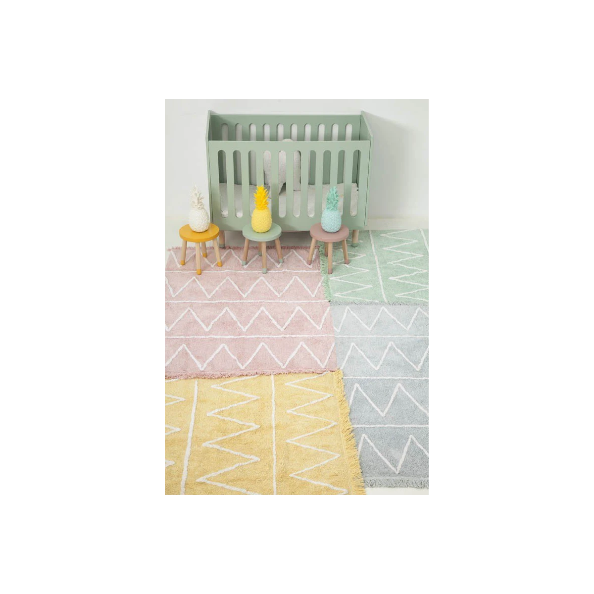 Lorena Canals Dywan bawełniany Hippy Soft Pink 120 x 160 cm | Pan Piksel