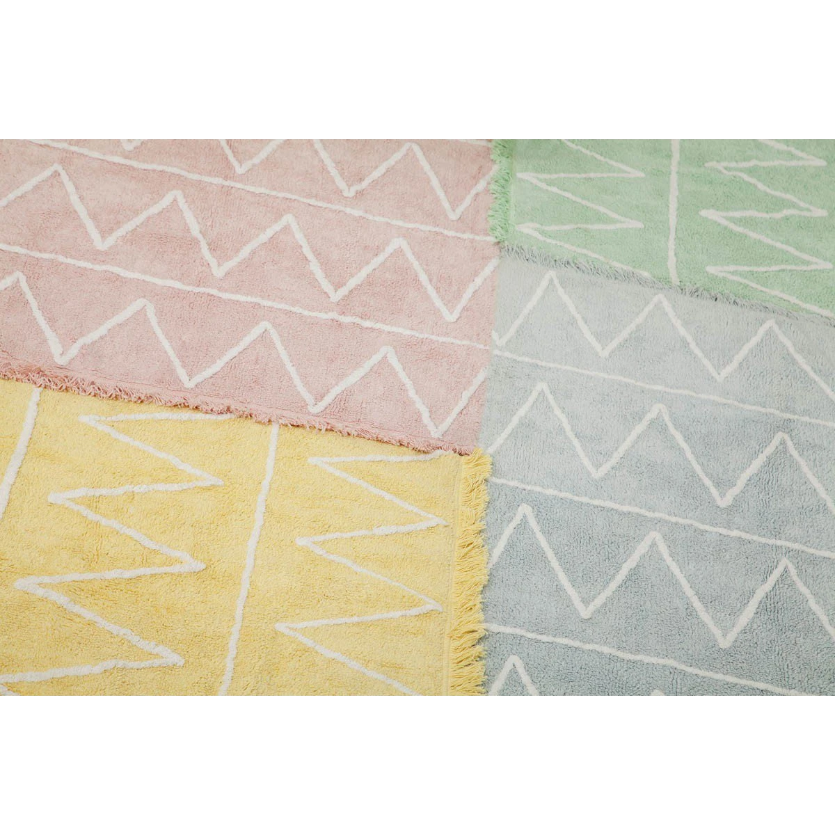 Lorena Canals Dywan bawełniany Hippy Soft Pink 120 x 160 cm | Pan Piksel