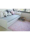 Lorena Canals Dywan bawełniany Hippy Soft Pink 120 x 160 cm | Pan Piksel