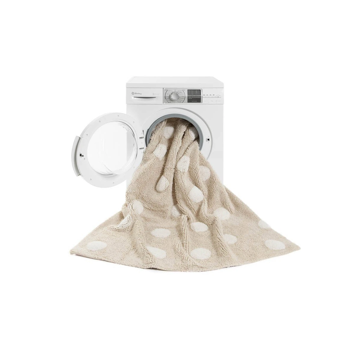 Lorena Canals Dywan bawełniany Topos Crema/Beige 120 x 160 cm | Pan Piksel