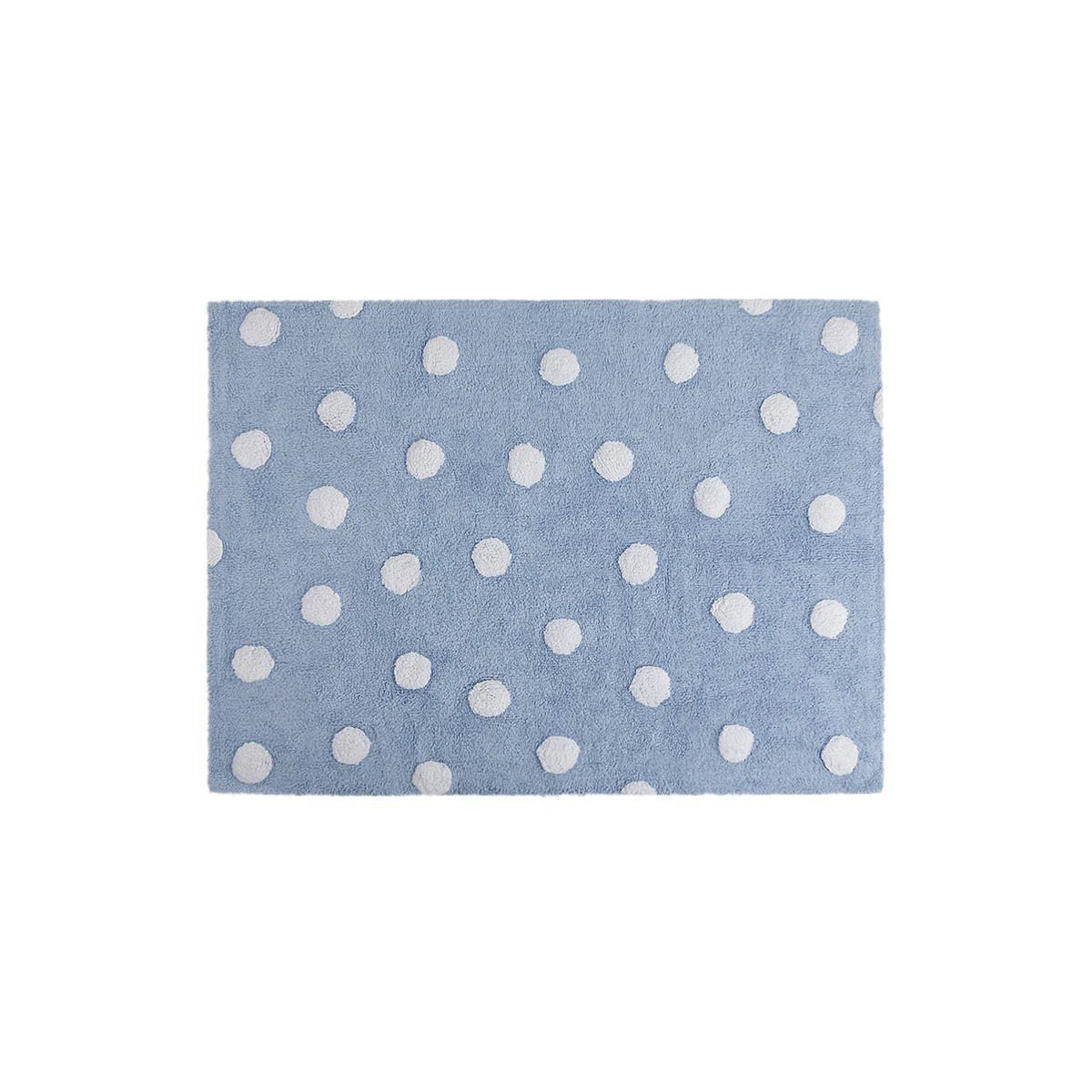 Lorena Canals Dywan bawełniany Topos Azul/Blue 120 x 160 cm | Pan Piksel