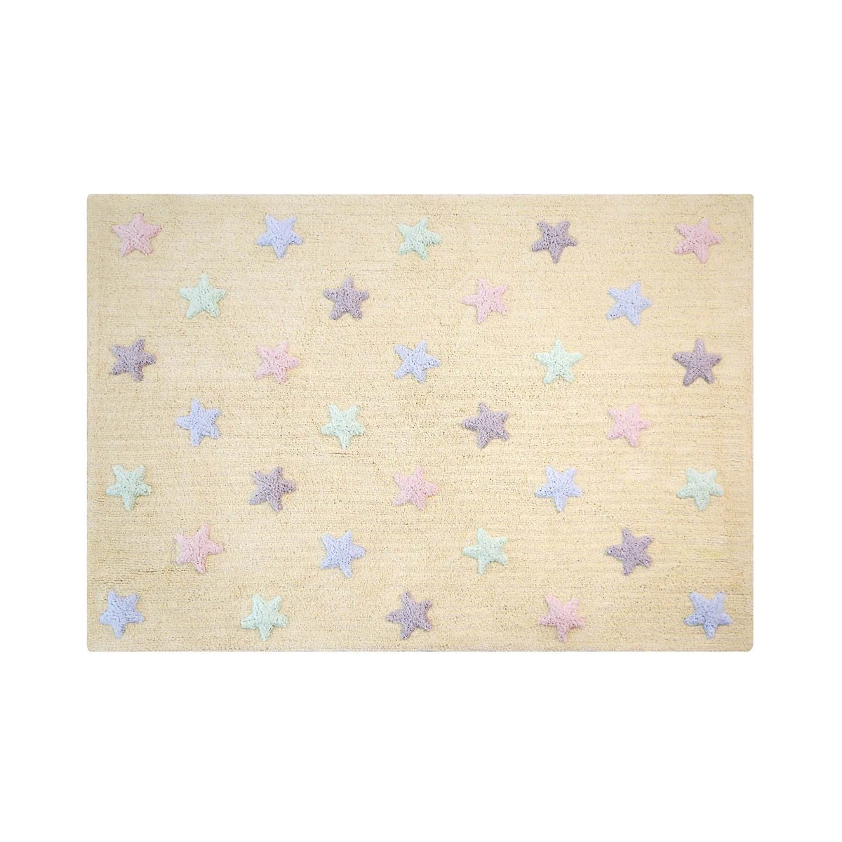 Dywan bawełniany Tricolor Star Vanilla 120x160 cm Lorena Canals | Pan Piksel