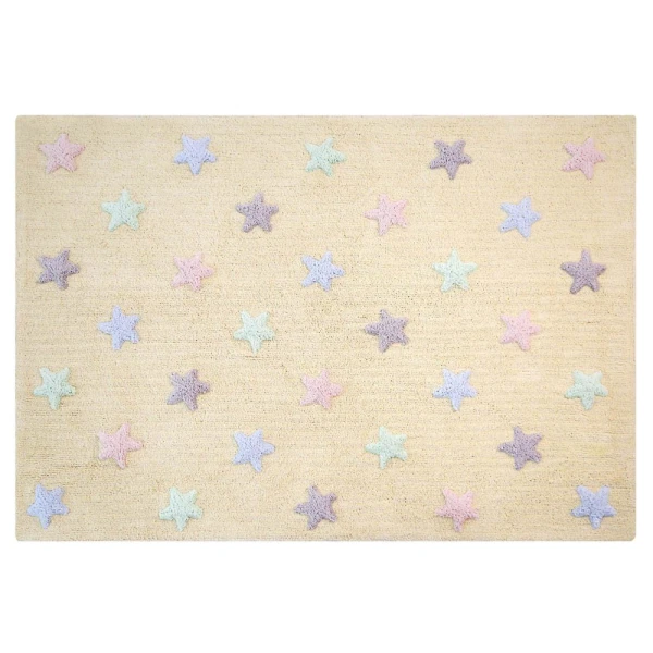 Dywan bawełniany Tricolor Star Vanilla 120x160 cm Lorena Canals | Pan Piksel