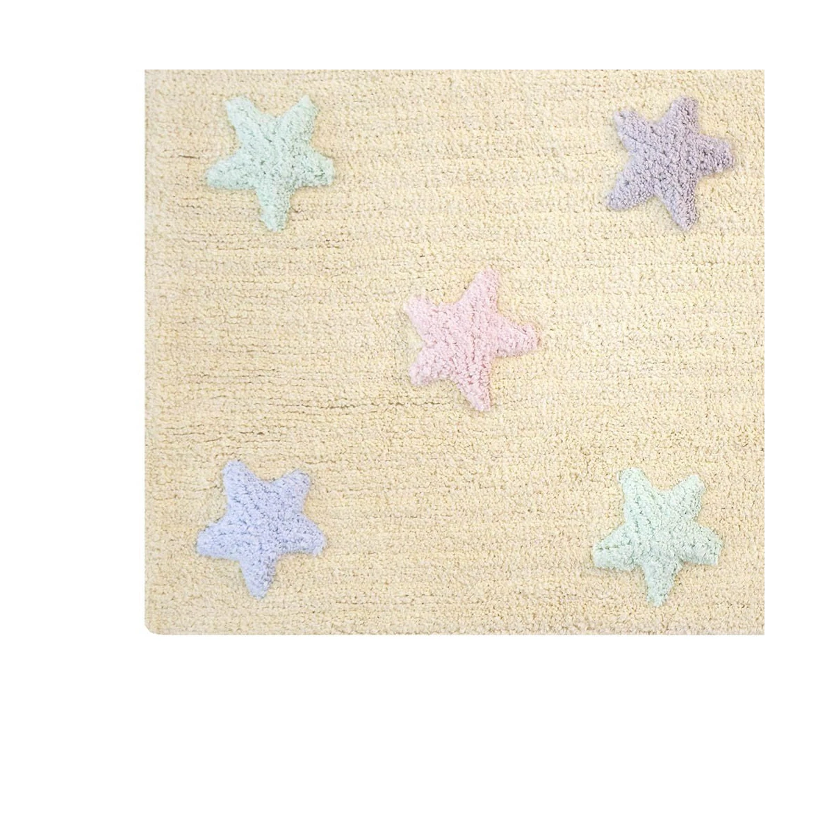 Dywan bawełniany Tricolor Star Vanilla 120x160 cm Lorena Canals | Pan Piksel