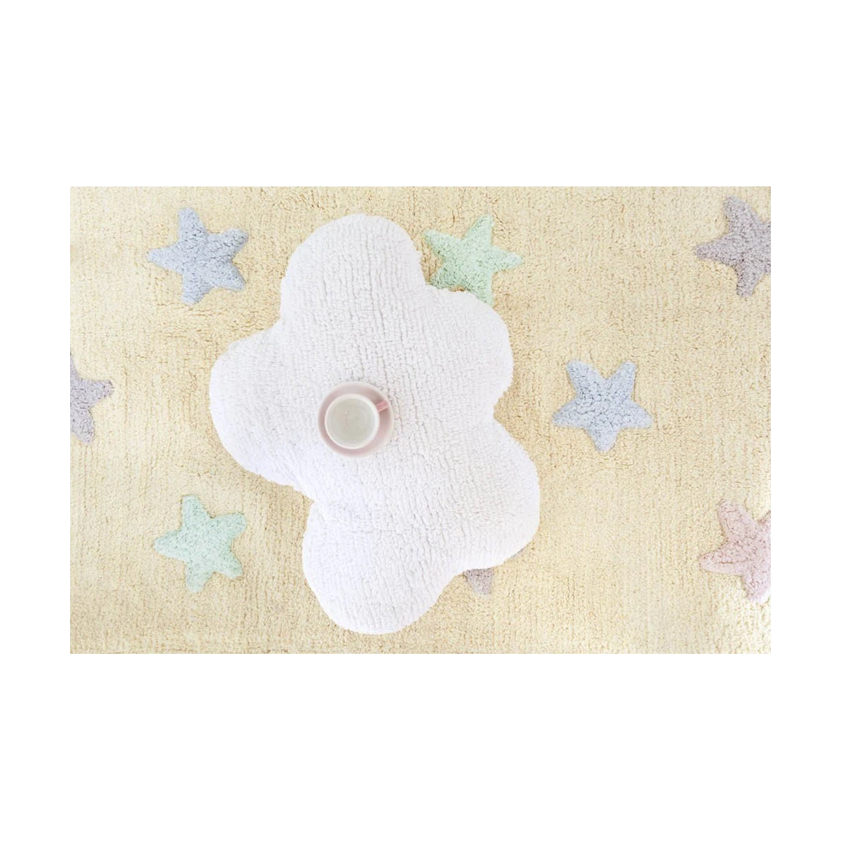 Dywan bawełniany Tricolor Star Vanilla 120x160 cm Lorena Canals | Pan Piksel