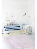 Lorena Canals Dywan bawełniany Trenzas Soft Pink 120 x 160 cm | Pan Piksel