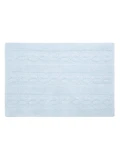 Lorena Canals Dywan bawełniany Trenzas Soft Blue Small 80 x 120 cm | Pan Piksel