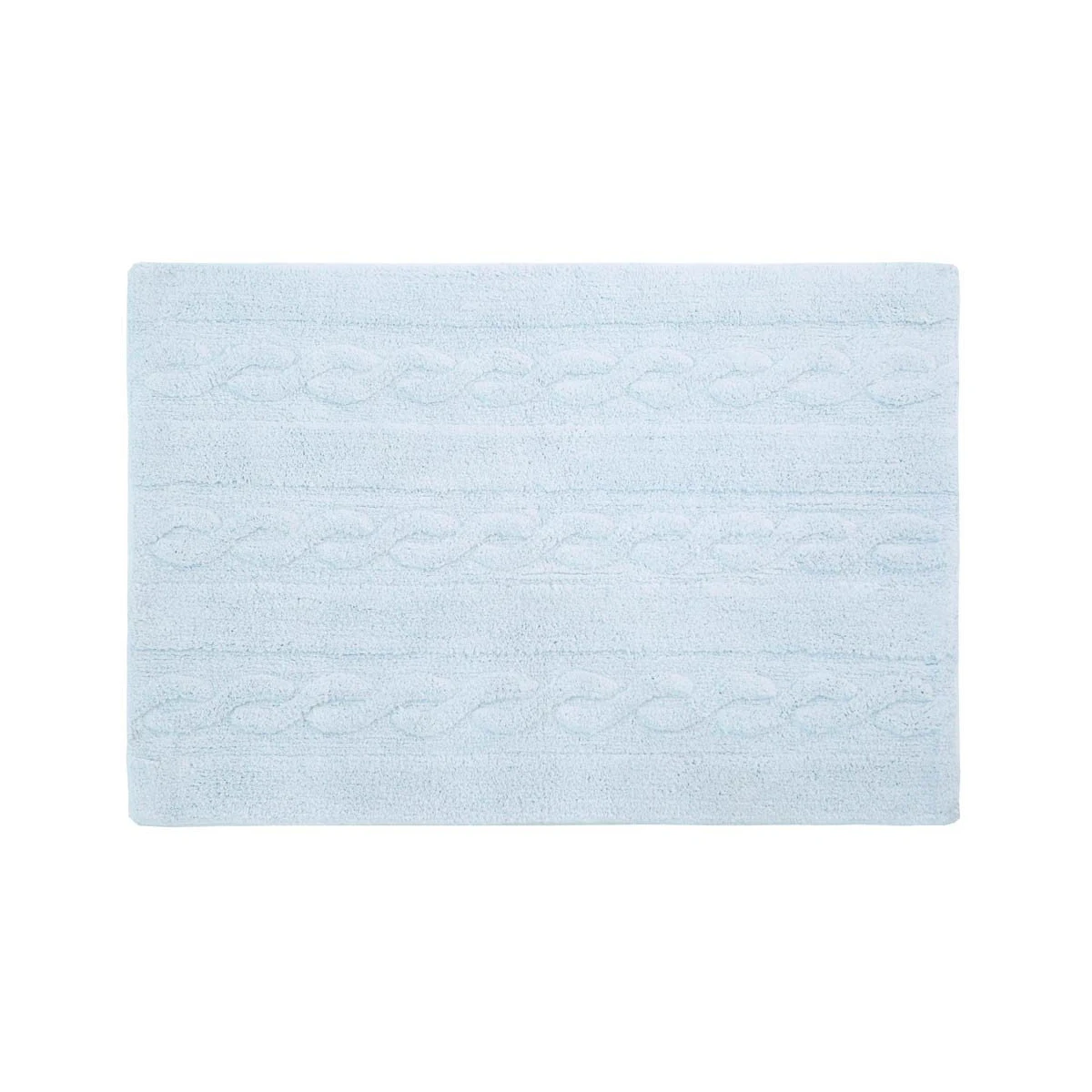 Lorena Canals Dywan bawełniany Trenzas Soft Blue Small 80 x 120 cm | Pan Piksel