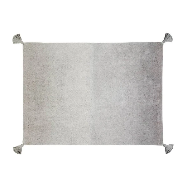 Lorena Canals Dywan bawełniany Degrade Dark Grey-Grey 120 x 160 cm | Pan Piksel