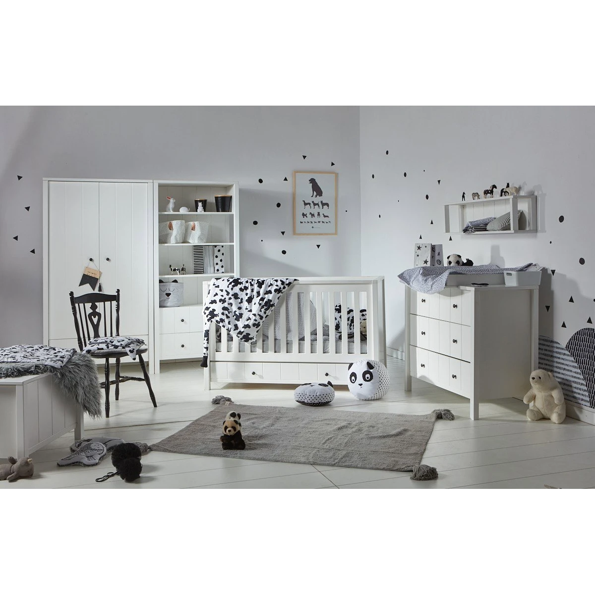 Lorena Canals Dywan bawełniany Degrade Dark Grey-Grey 120 x 160 cm | Pan Piksel