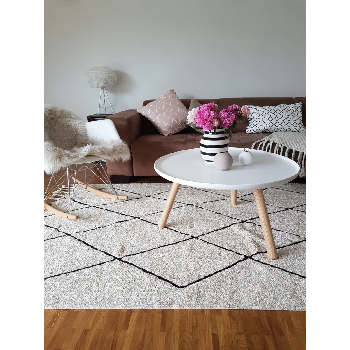 Lorena Canals Dywan bawełniany Bereber Beige 140 x 200 cm | Pan Piksel