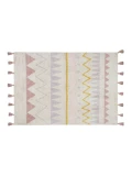 Lorena Canals Dywan bawełniany Azteca Natural Vintage Nude 120 x 160 cm | Pan Piksel