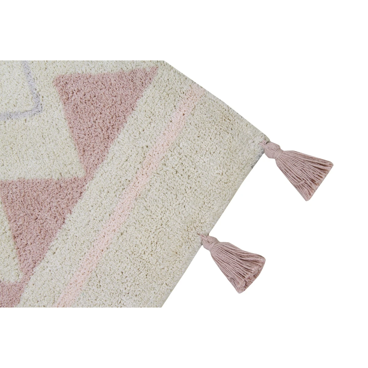 Lorena Canals Dywan bawełniany Azteca Natural Vintage Nude 120 x 160 cm | Pan Piksel
