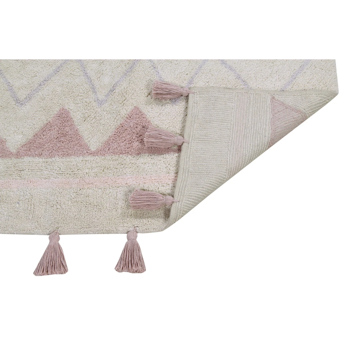 Lorena Canals Dywan bawełniany Azteca Natural Vintage Nude 120 x 160 cm | Pan Piksel