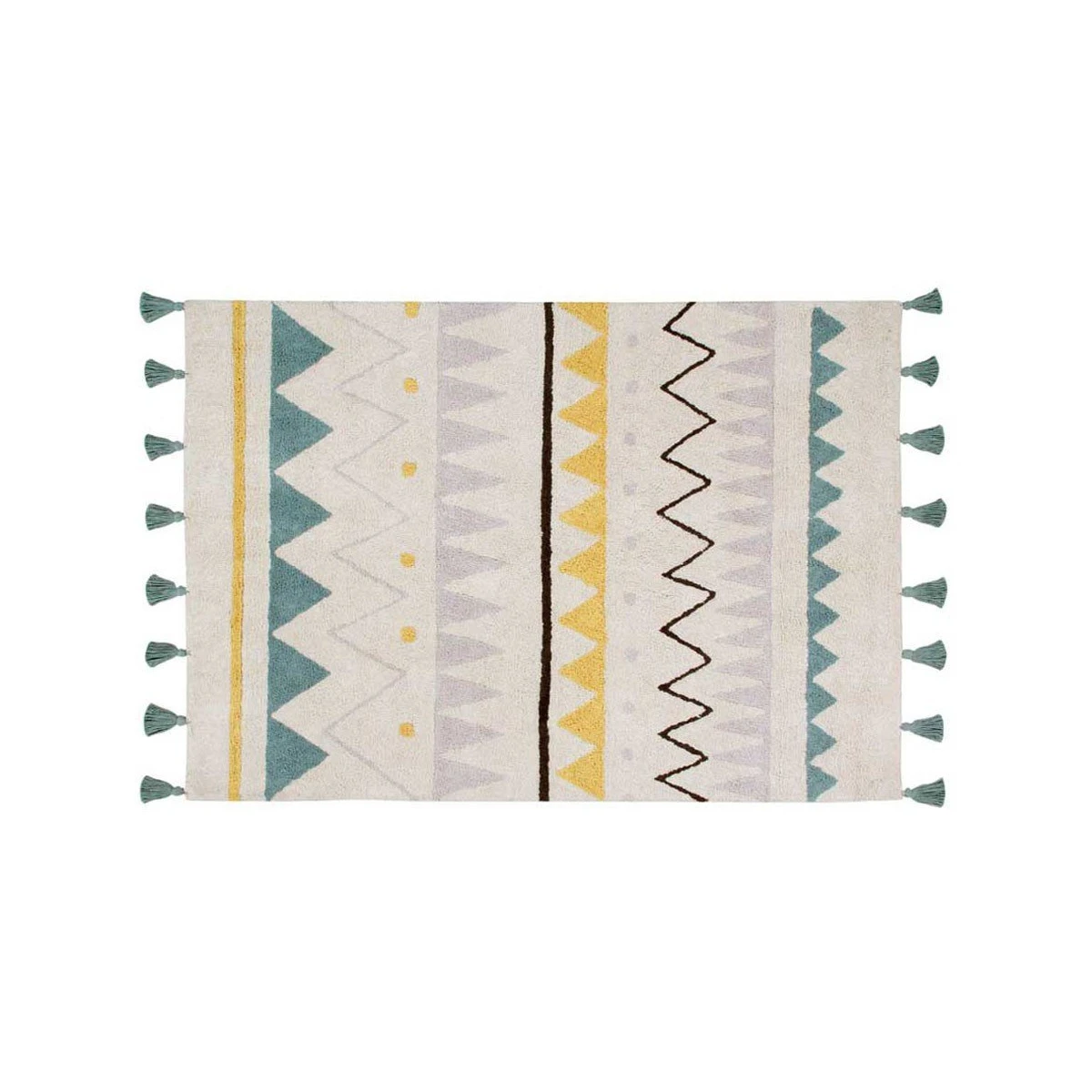 Dywan Azteca Natural Vintage Azul | Pan Piksel