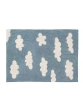 Lorena Canals Dywan bawełniany Clouds Vintage Azul 120 x 160 cm | Pan Piksel
