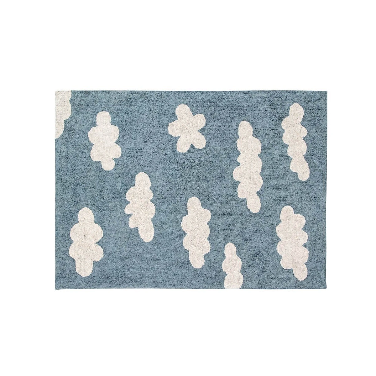 Lorena Canals Dywan bawełniany Clouds Vintage Azul 120 x 160 cm | Pan Piksel