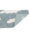 Lorena Canals Dywan bawełniany Clouds Vintage Azul 120 x 160 cm | Pan Piksel